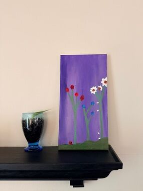 Handcrafted Oil Floral Canvas Wall Art